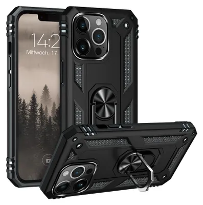 Produktbild von Armor Outdoor Handyhülle für Apple iPhone 13 Pro Handy Panzer Case Cover Schutzhülle Farbe: Schwarz