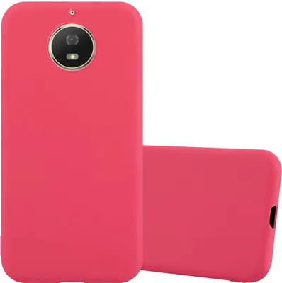 Produktbild von Cadorabo Hülle für Motorola MOTO G5S Schutzhülle in Rot Handyhülle TPU Silikon Etui Case Cover