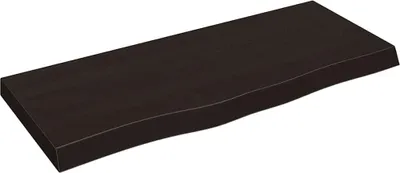 Obrázok produktu pre vidaXL Umývadlová doska tmavohnedá 100x40x(2-6)cm z masívneho dreva