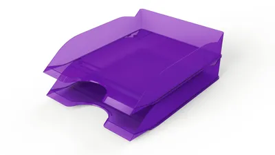 Obrázok produktu pre Durable 1701674992 DURABLE Briefablagen Basic A4-C4 stapelbar lila transparent