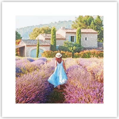 Produktbild von Poster - Poster ohne Rahmen - Boho Heidekraut Frau - 30x30 cm - Wand Bild - Wanddeko - Wandbilder - Kunstposter - Wandposter - Bilder - Kunstdruck - Wanddekoration - Wandbild - P2XAC30x30-4420