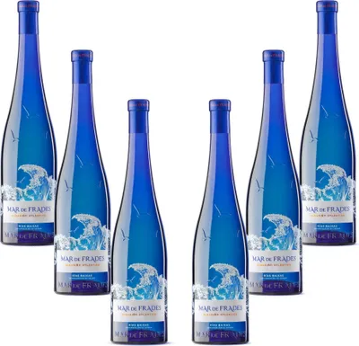 Produktbild von Mar de Frades 6er Set Albarino Atlantico 0,75L (12,5% Vol) 6x Weißwein Trocken Rebsorte: 100% Albarino Jahrgang variierend- [Enthält Sulfite]