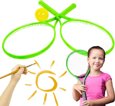 Produktbild von Tennis-Set+Ball für Kinder TEH2957 02957