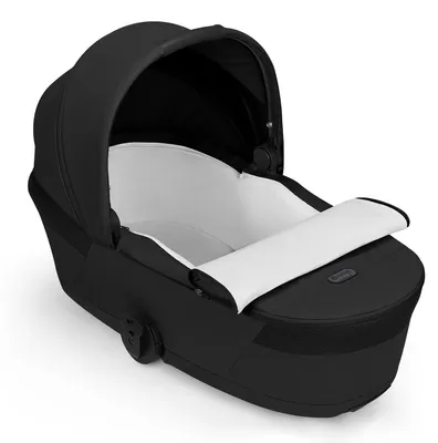 Produktbild von Cybex Balios S Lux Mod. 2027 mit Fold Cot, Kinderwagen inkl. faltbarer Babywanne, Farbe:Moon Black