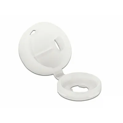 Produktbild von DeLOCK Schutzkappe für Schraube M4 natur 10 Stück, 10 Stück(e), Weiß, Nylon