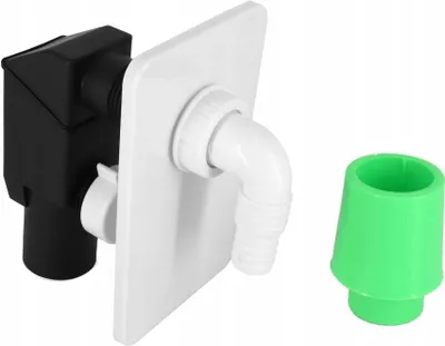 Produktbild von Unterputz Siphon weiss Geräte Sifon Abwasser Anschluss Abfluss