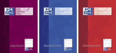 Produktbild von Oxford 100057950, Blau, A5, 90 g/m²