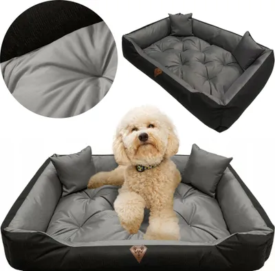 Produktbild von Hundebett Katzenbett 75x65 Cm Hundekissen Hundesofa Hundekorb Hundecouch Sofa Grau
