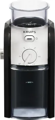 Produktbild von KRUPS GVX212 Kaffeemühle mit 17 Mahlgraden und Sicherheitsdeckel in Schwarz