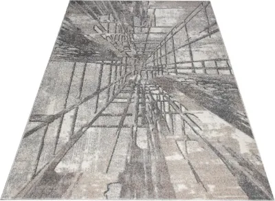 Obrázek produktu pro Abstraktní kusový koberec 140x190 cm ADALBERTO - béžový