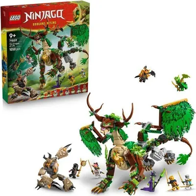 Imagen del producto de LEGO NINJAGO, El Dragón de la Vida, juguete de construcción, 8 minifiguras, Temporada 4: El Ascenso de los Dragones, 71859