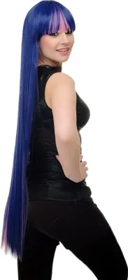 Produktbild von WIG ME UP Perücke Cosplay 3farbig Pink Blau Lila superlang Pony YZF-7128-T2511/T2521/T2311HL
