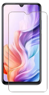 A screen protector is placed on a smartphone.
