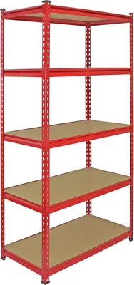 Produktbild von Monster Racking Z-Rax Garagenregal Werkstattregal Steckregal  Lagerregal Industrieregal Stahlregal Metallregal 100 % Schraubenfrei 90cm x 45cm x 183 cm