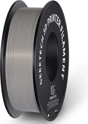 Produktbild von Geeetech PLA-Filament fuer 3D-Drucker, 1,75 mm, Massgenauigkeit +/- 0,03 mm, 1 kg Spule fuer 3D-Druckmaterial (2,2 lbs) šC Grau
