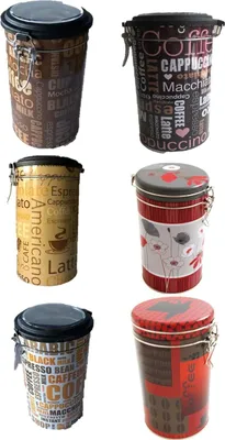 Produktbild von Kaffeedose 6er Set Kaffee Dose Kaffeebehälter Behälter Vorratsdosen Kaffeebohnen