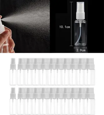 Obrázok produktu pre 100 ks. 30 ml priehľadná fľaša s rozprašovačom, prázdna fľaša s rozprašovačom, cestovná fľaša s parfumom