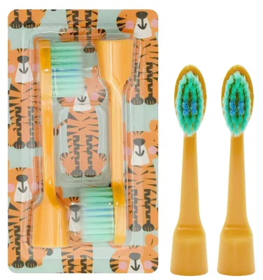 Zdjęcie produktu dla Końcówka do szczoteczki do zębów Baby Tiger 2 szt.
