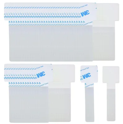 Image de Fixations adhésives pour filets de protection pour chats - Lot de 50 pièces pour une installation sans perçage - Pour filets de protection de balcon - Blanc