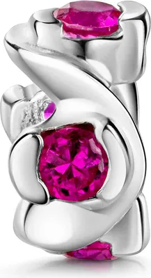 Produktbild von MATERIA by Matthias Wagner Zirkonia Bead Anhänger pink 925 Sterling Silber 751