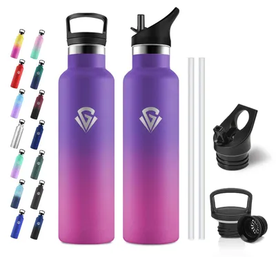 Productafbeelding van JAPORIA drinkfles van roestvrij staal, 750 ml, thermoskan, BPA-vrij, dubbelwandig, geïsoleerd