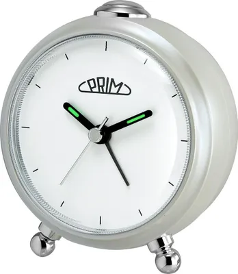 Produktbild von PRIM Wecker Alarm Simply rund 80 mm Kunststoff Weiß