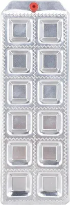 Produktbild von Ravioli Maker - Knodel Tool Pasta - Selbst Pasta machen - 12 Löcher Form - Nicht spezifiziert - Silber