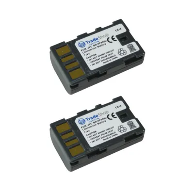 Produktbild von 2x Trade-Shop Li-Ion Akku, 7,2/7,4V 1800mAh ersetzt JVC BN-VF808, BN-VF808U, BN-VF815, BN-VF815U, BN-VF823, BN-VF823U