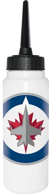 Obrázek produktu pro Hokejová láhev na pití NHL, objem 1000 ml, dlouhé brčko, logo týmu NHL: Winnipeg Jets