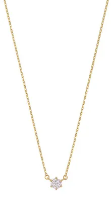 Produktbild von Goldkette Collier Kette Halskette Zirkonia massiv  375-9 Karat Gold