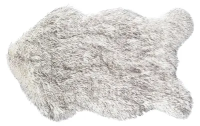 Produktbild von Teppich Schaf, grau-weiß, 60 x 90 cm