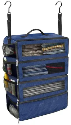 Produktbild von Reisegepäckorganizer, Hochkapazität, Zusammenklappbares Design, Blau-1