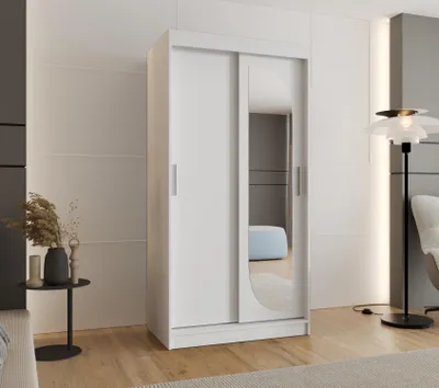 Obrázok produktu pre Šatníková skriňa 100 cm CEYDA - biela