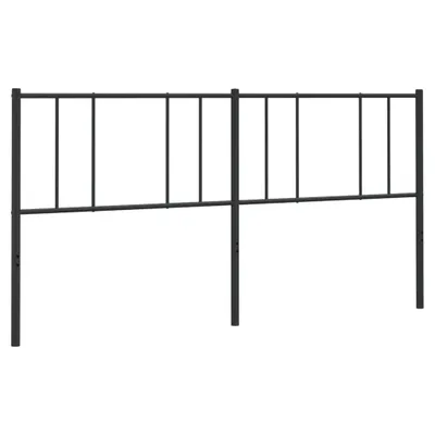 Produktbild von vidaXL Ersatz-Kopfteil Metall Schwarz 200 cm