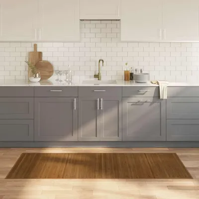 Immagine prodotto di vidaXL Tappeto rettangolare marrone 80x200 cm Bamboo