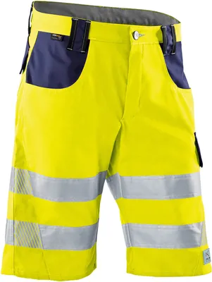 Produktbild von Kübler Reflectiq Shorts PSA 2 warngelb/dunkelblau Gr. 64