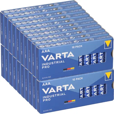 Produktbild von 200x VARTA Industrial Micro AAA MN2400 Alkaline 4003 LR03 Hochwertige Batterien