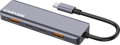 Zdjęcie produktu dla Canyon CANYON hub DS-18 5in1 USB-C Grey