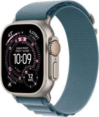 Image de Apple MFTH4ZM/A accessoire intelligent à porter sur soi Bande Bleu Titane, Polyester, Élasthanne