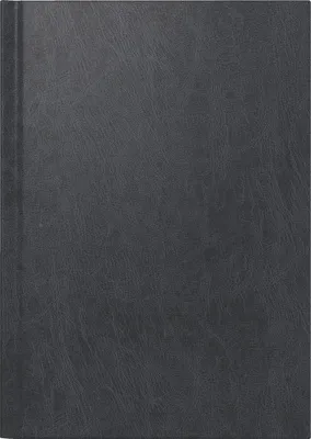 A close-up, full-frame shot of a black book cover.