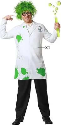 Obrázek produktu pro Atosa Kostým bláznivého vědce, bílý, velikost M–L