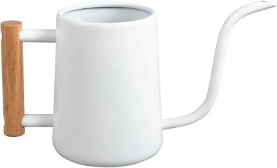 Produktbild von Famanu Gießkanne Edelstahl - Ergonomisches Holzgriff - 1000 ml