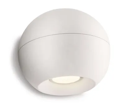 Produktbild von Philips myLiving Wandleuchte 336103116, Oberfläche, 1 Glühbirne(n), 2700 K, IP20, Weiß