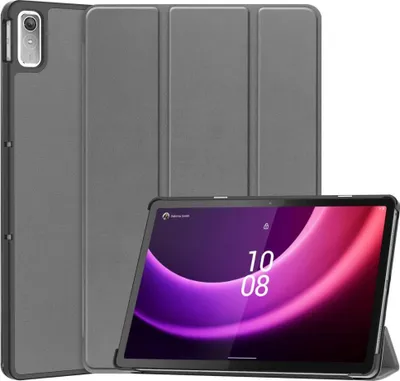 Produktbild von Lenovo Tab P11 Gen 2 Hülle - Tri-Fold Ständer Klapphülle mit Schlaf/Wach-Funktion - Grau