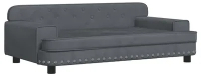 Obrázok produktu pre vidaXL Pelech pre psov Dark Grey 90x53x30 cm Velvet