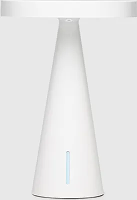 Produktbild von Zestaw dozownika żelu MANO od Lexon Design z podświetleniem LED - dostępny w kolorach ciemnej zieleni, złota, terakoty i bieli.