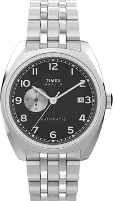 Produktbild von Timex TW2W58800 MARLIN AUTOMATIC 39mm schwarz silber Edelstahl Herren Uhr NEU