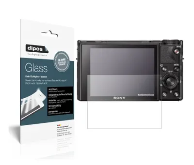 Produktbild von 2x Schutzfolie für Sony RX100 VII matt - Anti-Shock 9H Folie dipos Glass Kunststoffglas