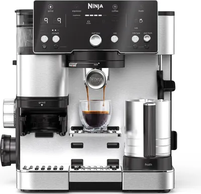 Produktbild von Kávovar Ninja Luxe Essential ES501EU 2 v 1 s mlynčekom a napeňovačom na latte
