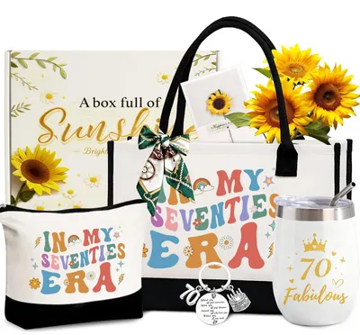 Image de Coffret cadeau pour femmes, comprenant un sac à main et une gourde isotherme
